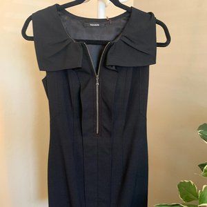Tahari Black Cotton blend fully lined work or cocktail dress - Size 4